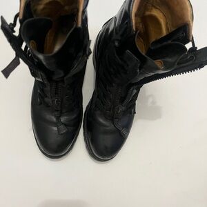 Chippewa Black and Tan Leather Lace-Up Boots